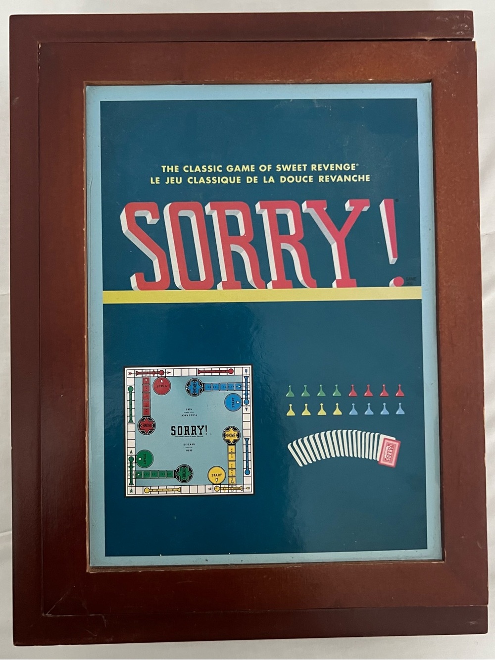 SORRY! Vintage Game Collection Classic Board Game Wooden Box